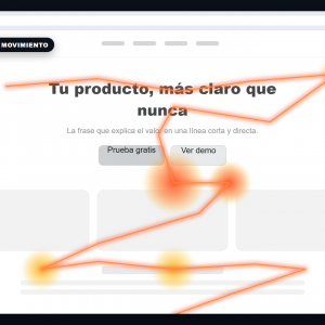 Mapa de movimiento del cursor de SC Heatmap